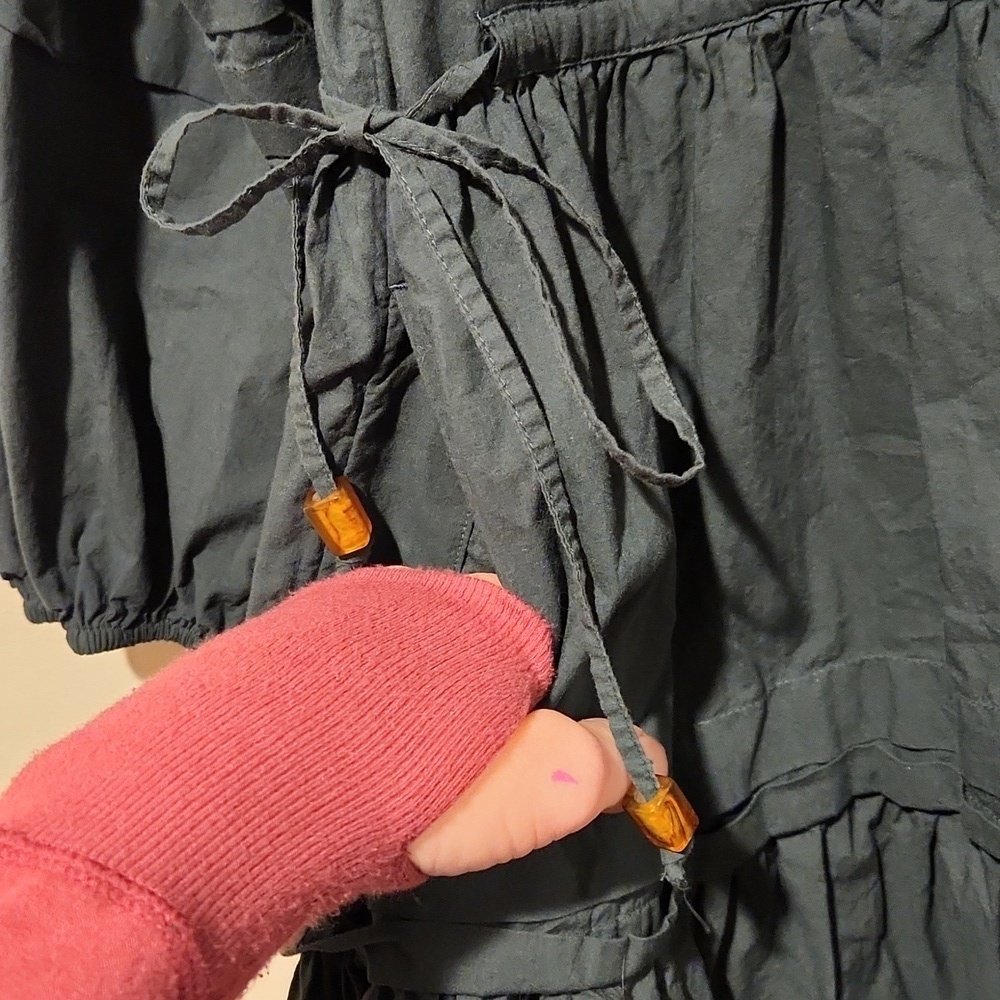 ❤️ MADEWELL CRINKLE POPLIN WRAP MINI DRESS, XXS - Picture 11 of 14